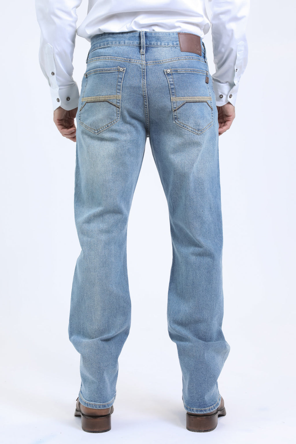 Platini Men's Wade Boot Cut Jean Tint Blue