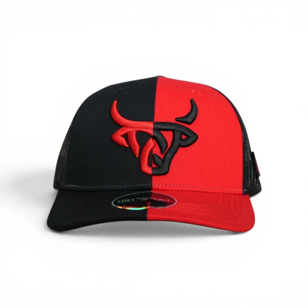 LOST CALF | SPLIT BLACK RED CURVE