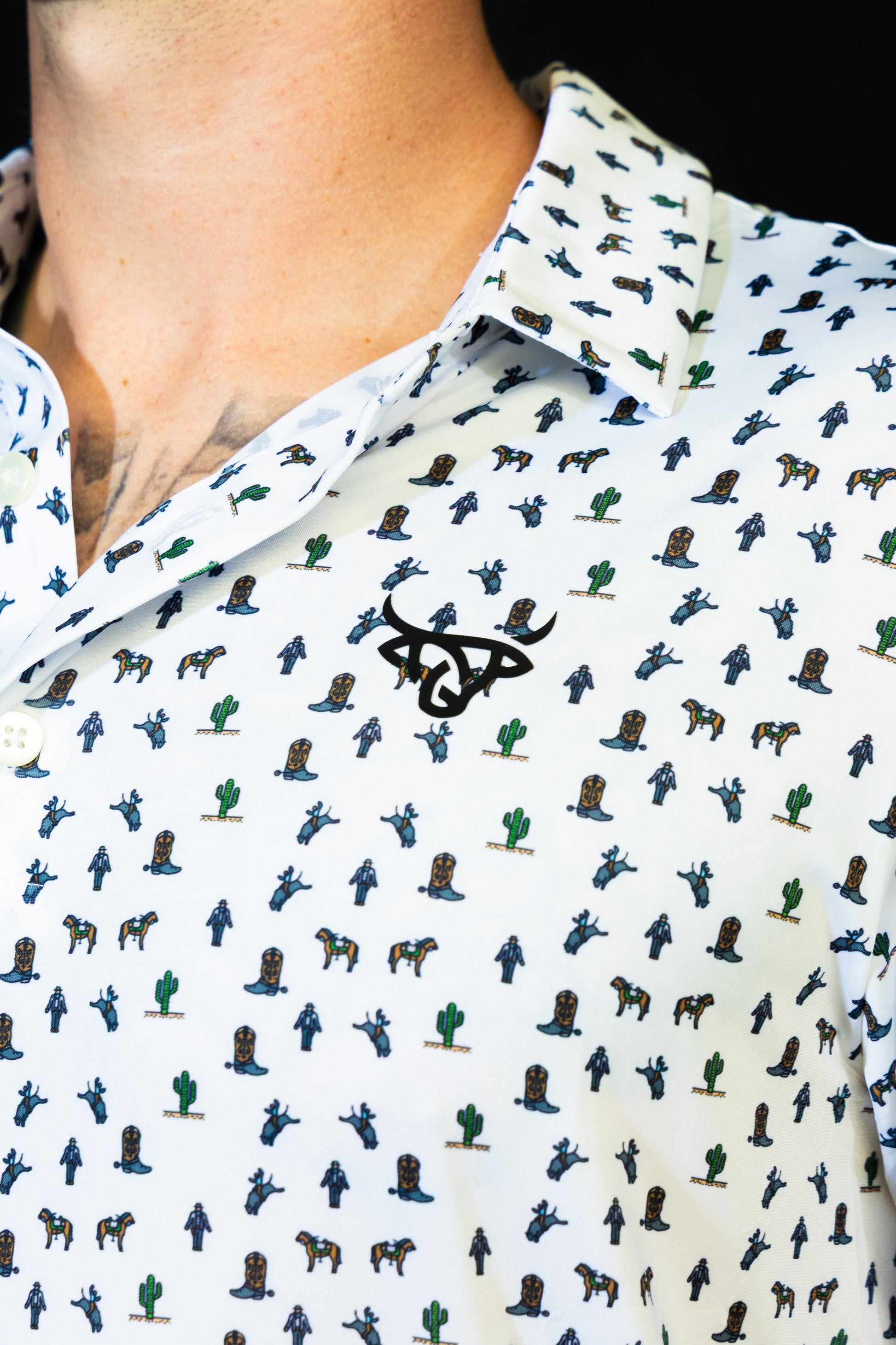 Lost Calf- Howdy Performance Polo
